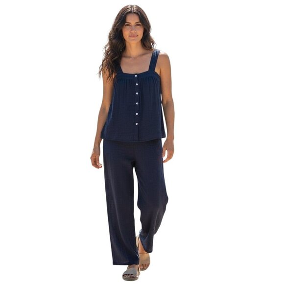 LAKE Hamptons Pants Set in English Navy NWOT - Size XS - Picture 1 of 13